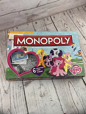 My Little Pony Monopoly Board Game - Used Missing Dice/Tokens New Cards • £27.95