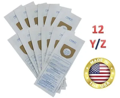 $12.95 • Buy Hoover Type Y/Z Vacuum Bags 12pk Microfiltration 2 Ply System WindTunnel Tempo !