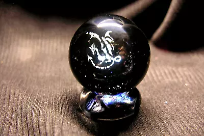 TJ Art Glass Borosilicate Dichroic Dragon Marble • $25