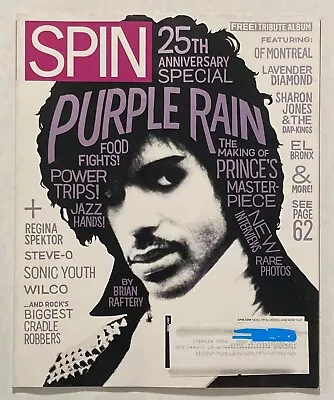 Spin Magazine July 2009 Prince / Purple Rain Regina Spektor Wilco Sonic Youth • $9.99