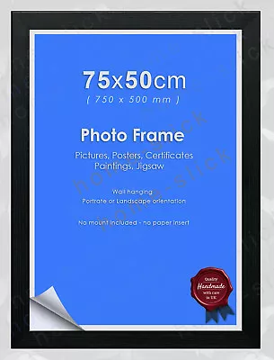 £17.99 • Buy 75x50cm 70x50cm Photo Frame Picture Jigsaw Poster Frames Black White Oak Silver