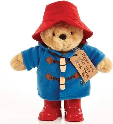 Rainbow Designs Classic Paddington Bear With Boots - 25cm Plush Cuddly Character • £19.99