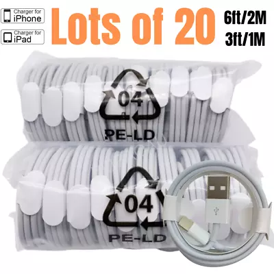 10/20 Pack 1M 2M USB Charger Cable Lot For Apple IPhone 11 XR 8 7 Charging Cord • $29.88