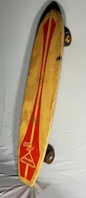 VINTAGE Original NASH Goofy Foot Wood Skateboard Sidewalk Surfboard 22  Long  • $55