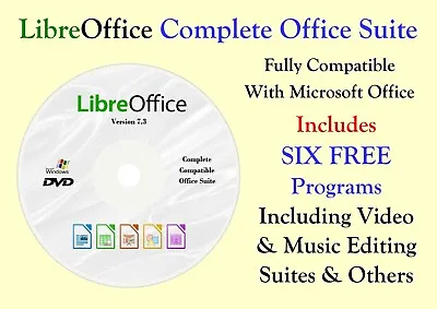 LibreOffice Software Word-Processor PDF Software Family & Personal Lifetime • £4.85
