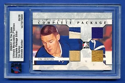 2006 Itg Hockey Tim Horton Ultimate Complete Package 4 Game Used Pieces /9  • $195