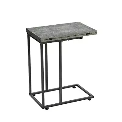 Jamestown Extendable C-Shaped For Accessiblity Side End Table Rustic Slate Co... • $73.49