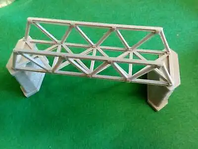 Lattice Girder Railway Bridge SingleTrack N Gauge With 2 Stonework Support Piers • £4.99