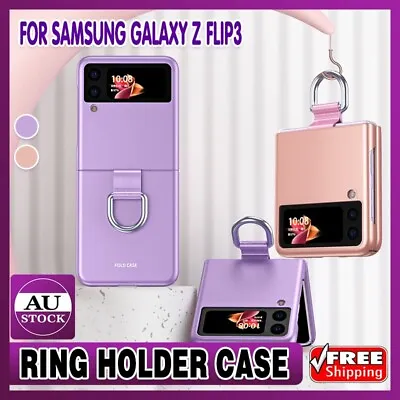 For Samsung Galaxy Z Flip3 Ring Holder Case Luxury Shockproof Hard Cover AUSTOCK • $11.10