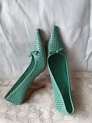 Miu Miu Rare Mint Green Court Shoes. Size UK6 Euro 39 • £100