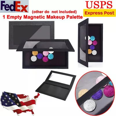 DIY Empty Magnetic Makeup Palette Pad Black Large Eyeshadow Cosmetic Palette US • $14.55