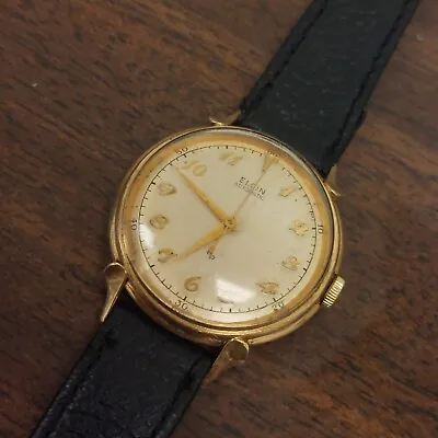 Vintage Elgin Automatic 18J 607 Wrist Watch W/10KGF Case Runs Elegant • $362