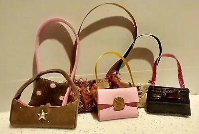 Barbie Dolls Miniature Handmade Handbags 6 Ooak Designs • $17.95