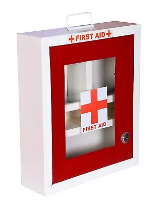 Metal Wall Mounted First Aid Box For School Office/Home ( Size: 29x9x34 Cm) • $149.42