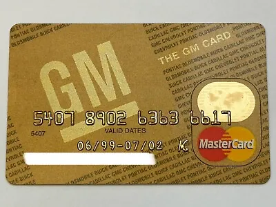 The GM Card MasterCard Credit Card▪️General Motors▪️Household Bank▪️2002 Exp • $19.99