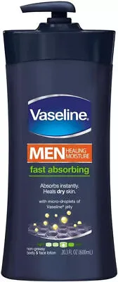 Vaseline Men Healing Moisture Fast Absorbing Body Lotion For Men (600ml). • £49.19