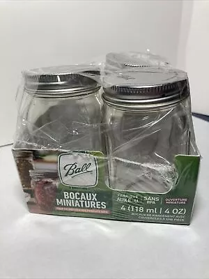 Ball Miniatures 4 Oz Glass Jars   Set Of 3 Jars • $9.47