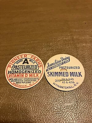 Lot Of 2 New York Milk Caps  • $2