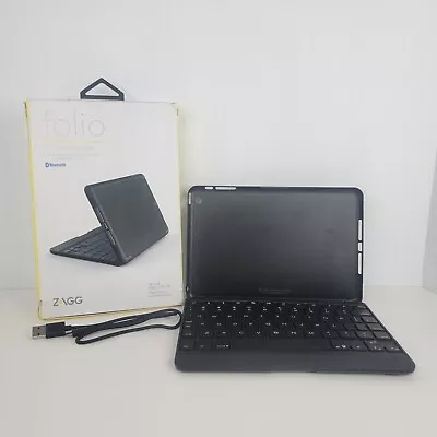 ZAGG Folio Case Backlit Hinged Keyboard Folio 135° Of Viewing Angles For IPad M • $24.99