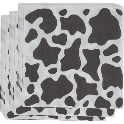  80 Sheets Cow Napkins Paper Banquet Beverage Party Printing Decorative Holiday • £13.15