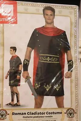 Smiffys Mens Roman Gladiator Fancy Dress Costume Sz Xl Centurion Warrior Soldier • £14.99