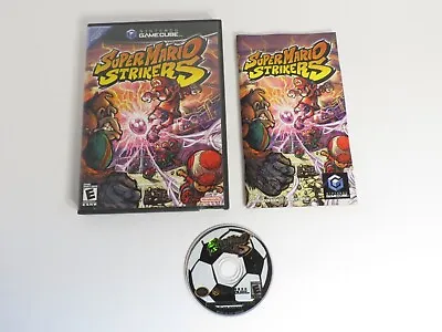 $74.99 • Buy Super Mario Strikers Nintendo Gamecube Game CIB Complete Canadian
