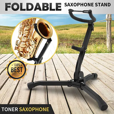 $28.94 • Buy Up To 2X Saxophone Stand Tripod Folding Holder For Alto Sax Portable GIFT