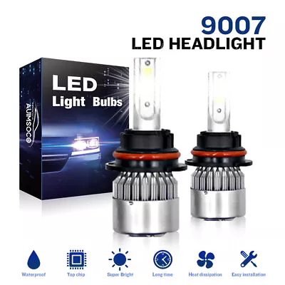 9007 LED Headlight Bulbs Kit Hi/Low Beam For Ford F150 1992-2003 F250 1992-1999 • $28.99