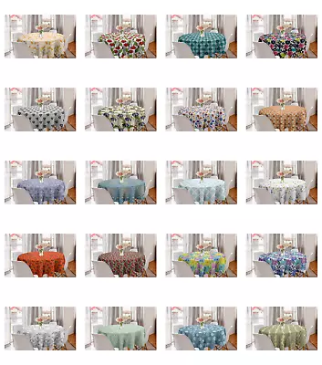 $28.99 • Buy Ambesonne Floral Tropical Round Tablecloth Table Cover For Dining Room Kitchen