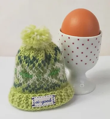 Dutch Hand Made Fair Isle Fairisle Egg Cosy With Pom Pom Easter Gift Ei-Goed B • £6