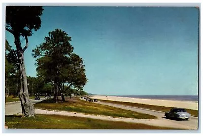 Gulfport Mississippi MS Postcard Gulf Coast Highway Old Spanish Trail Scene 1956 • $29.95