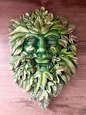 Latex Mould Large Green Man Plaque Pagan Tree Ent.. • £25.99