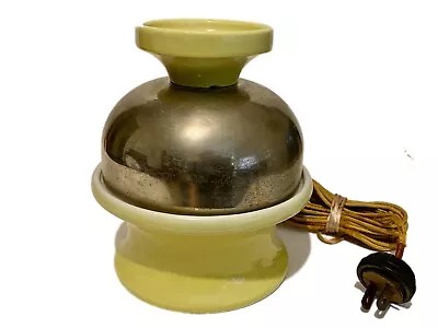 Vintage Hankscraft Egg Cooker #599 - Yellow Ceramic & Metal Construction • $11.99