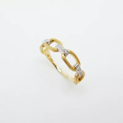 MARCO BICEGO Murano K18YG/K18WG Ring With Diamonds #61 US10 • $880