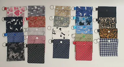 Reusable Face Mask Pouch Face Mask Bag Holder With Secured With Snap Buttons • £2.99