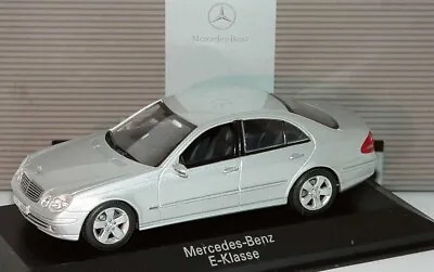 Very Rare Mercedes E Class W211 Brilliant Silver 1:43 Minichamps (dealer Model) • £349.95