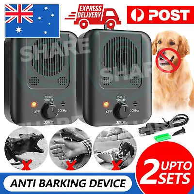 Ultrasonic Anti Bark Device Outdoor Dog Barking Control Stop Repeller Silencer • $23.95
