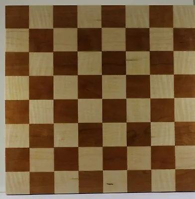 Minimalist (Borderless) Curly Maple And Mahogany Chess Board • $109