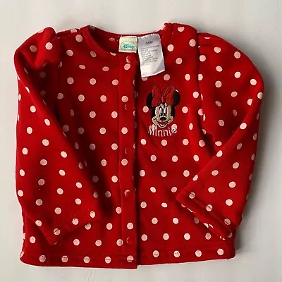 Disney Parks Girls Minnie Mouse Hoodie 2T Black Red Polka Dots Ears Sweatshirt  • $12.99