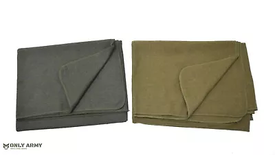 Top Quality Army Military 75% Wool Blanket Surplus Camping Outdoor Sleeping NEW • £19.99