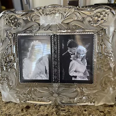 NEW Mikasa  VINTAGE MEMORIES  Crystal Duet Photo Frame W Tag • $19.99