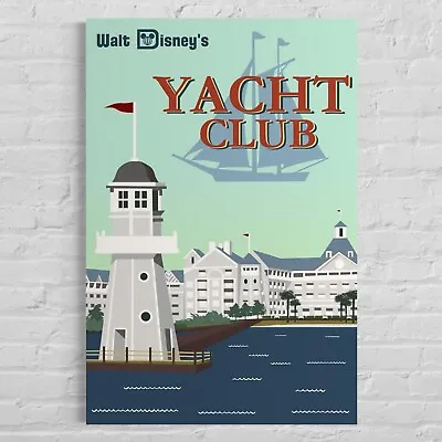 Walt Disney World Yacht Club Resort Poster Art • $18