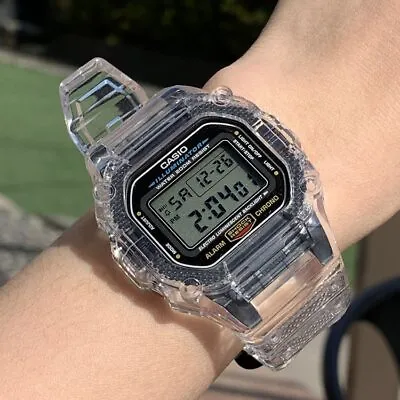 TPU Clear Mod Kit For Casio G-SHOCK DW5600/5610 GWM5610 Strap Bezel Replacement • $24.99