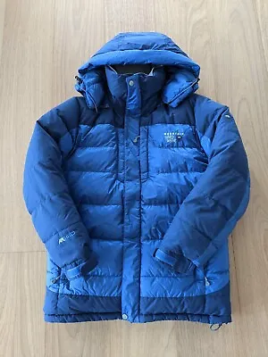 Mountain Hardwear Down Puffer Parka Jacket Blue Small 211LEL004 211 OM4154 • $174.99