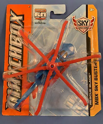 Matchbox Skybusters 2013 60th Anniversary Rescue Blade Helicopter Blue And Red • $12