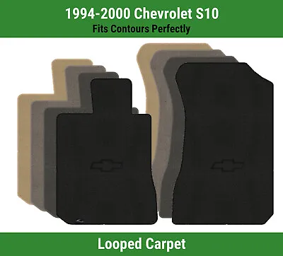 Lloyd Classic Loop Front Mats For '94-00 Chevy S10 W/Black Outline Chevy Bowtie • $138.99