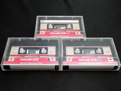 Three(3) Maxell Cassette Tapes UD II 46 60 90 Japan Version Very Good Condition • $0.99