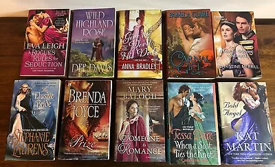 Lot Of 10- Historical Romance Paperback Books • $18