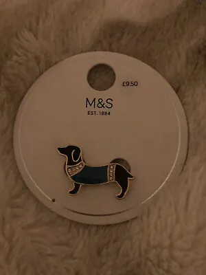 £6.99 • Buy M And S Dachshund Sausage Dog Brooch