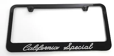 Black Ford Mustang California Special Engraved Metal License Plate Frame Holder • $32.95